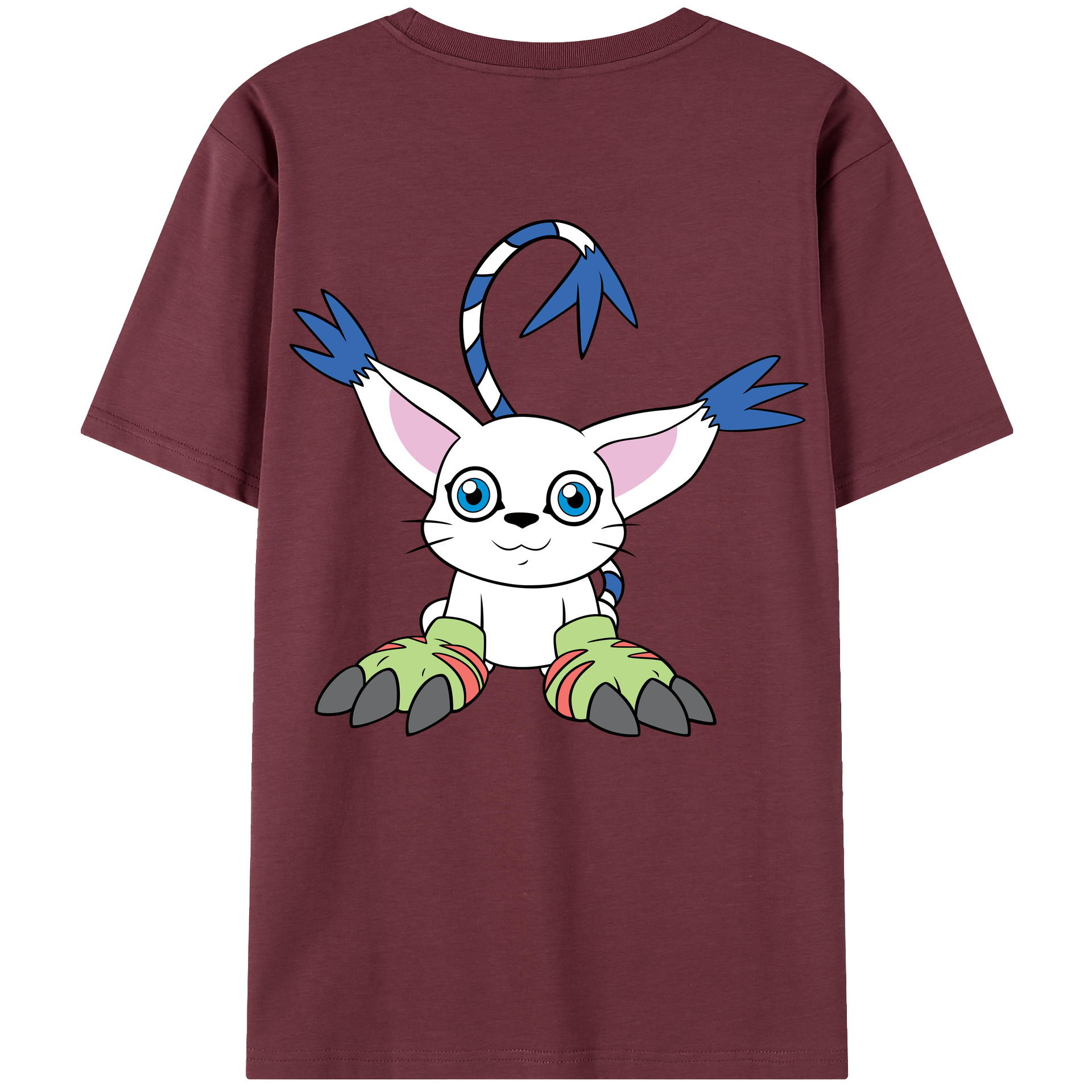 （画像用） Digimon デジタルモンスター/デジモン 綿100％半袖Tシャツ（背面プリント）